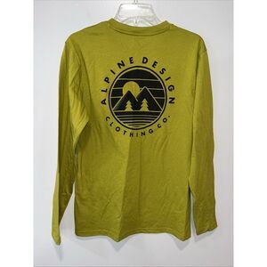 Alpine design‎ men's small long sleeve graphic T Shirt mountains Outdoors NWT